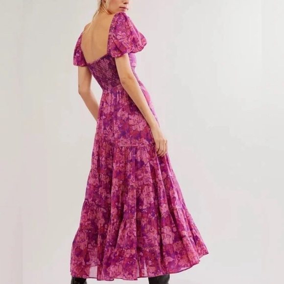 Free People Floral Cotton Tiered Maxi dress - Picture 4 of 7